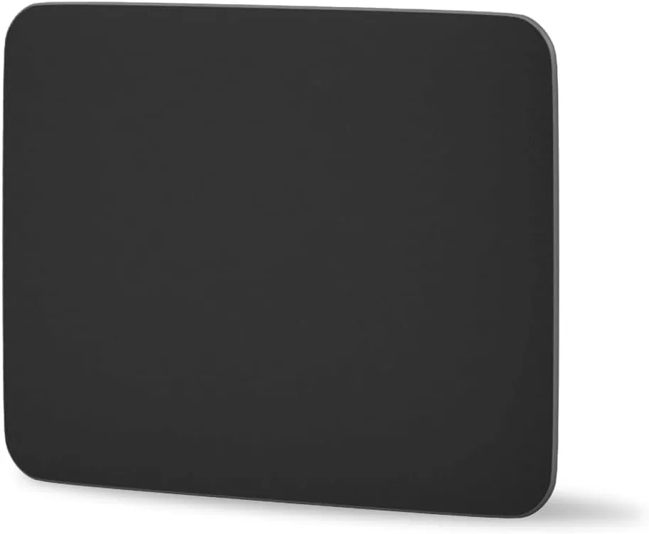 Glass Gaming Mouse Pad, 16.2 x 12.2 Inch, Black