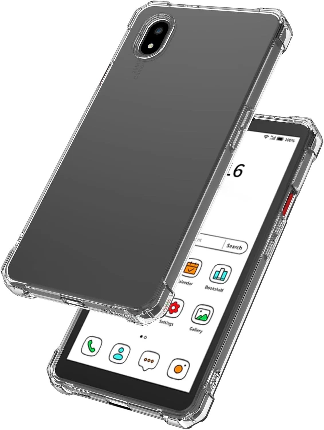 Aircawin Case for Bigme B7 Pro/Bigme 7 ePaper Case Clear,Slim Clear Cover for Bigme B7/B7 Pro E-Reader Tablet(7 inch),Shockproof Anti-Yellowing Anti-Scratch Lightwheight Soft TPU Back Shell-Crystal
