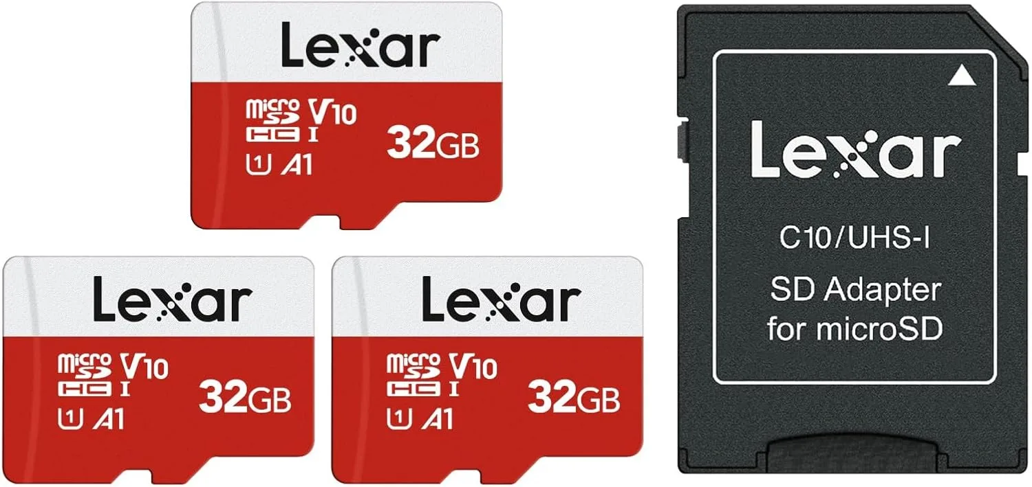 Lexar E-Series 32GB Micro SD Card 3 PK microSDHC UHS-I Flash Memory Card