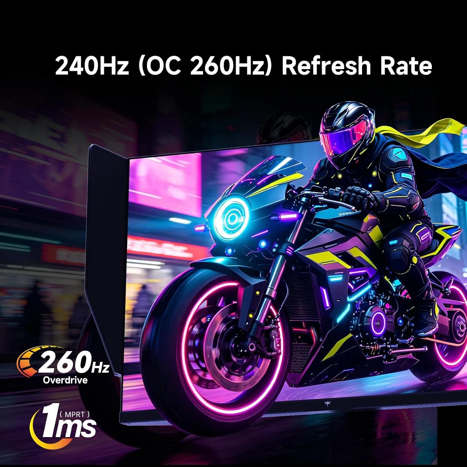 KTC 24M1 240Hz Gaming Monitor (OC 260Hz), QHD 23.8 Inch Monitor with Hood