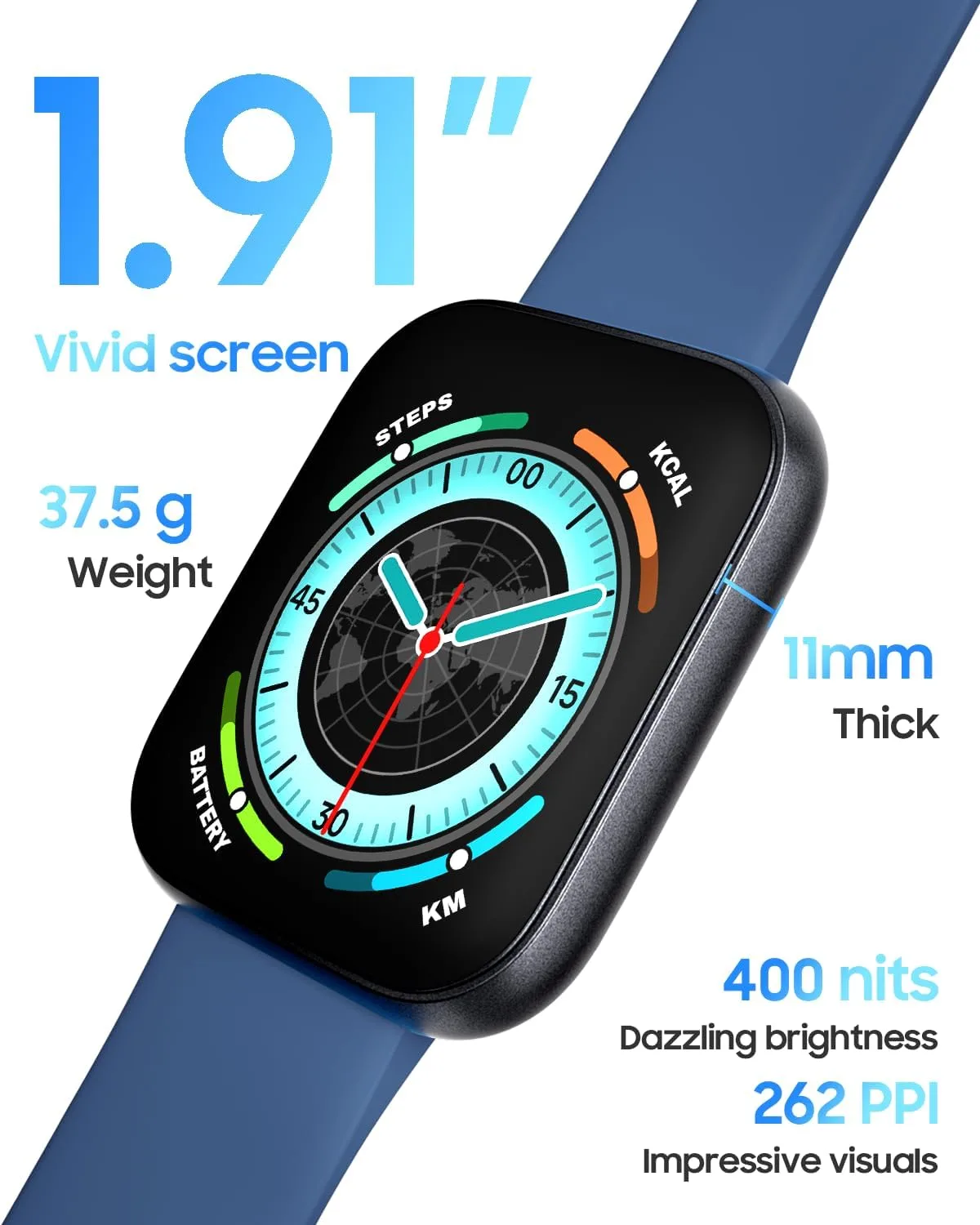 1.91" Smart Watch for Men Women with ALEXA, Fitness Watch for Android iOS