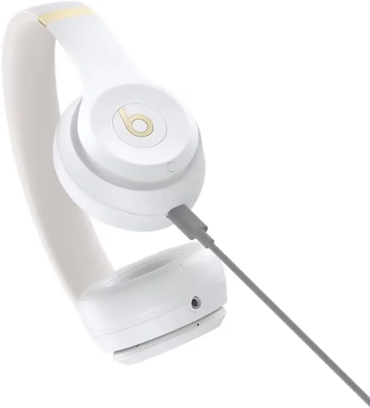 Beats Solo 4 - Wireless Bluetooth On-Ear Headphones, Apple & Android Compatible, Up to 50 Hours of Battery Life - Warm White