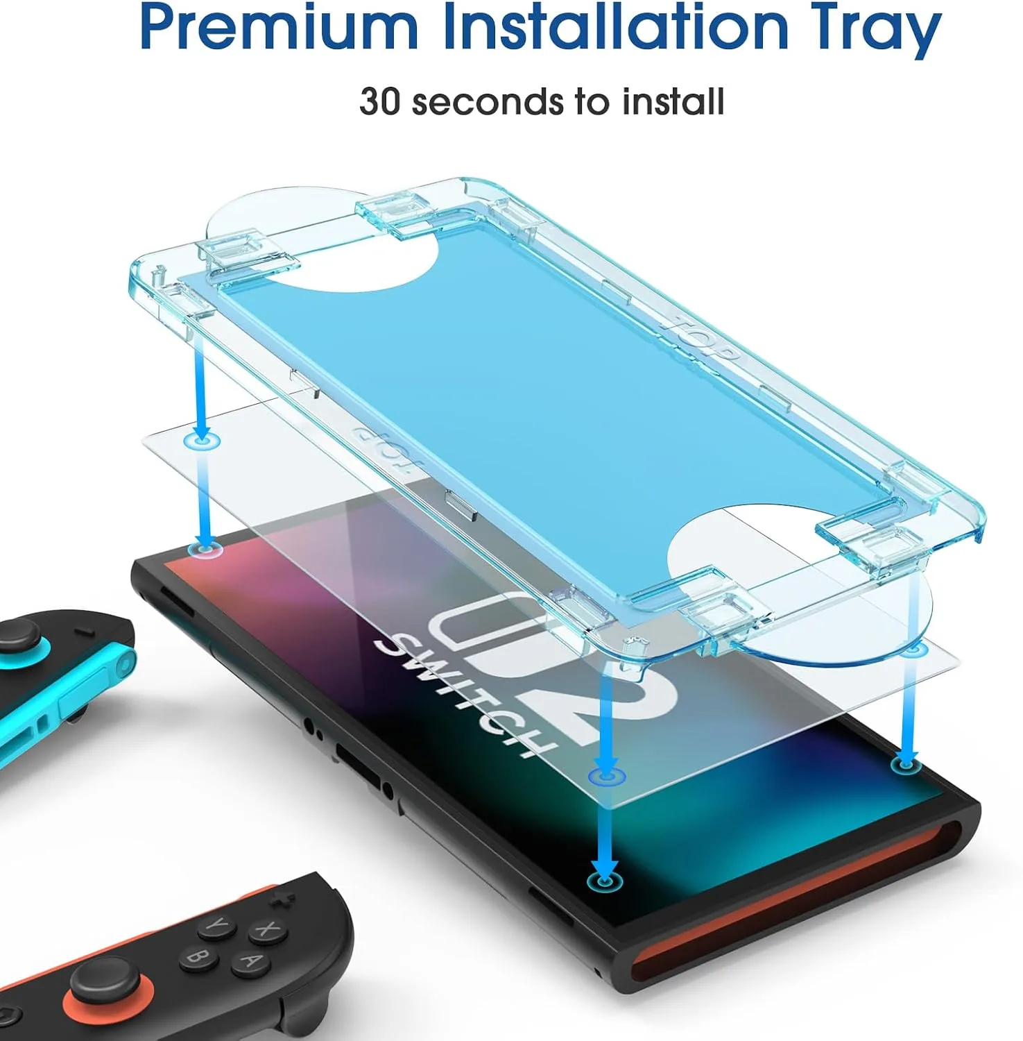 amFilm Auto-Alignment OneTouch for Nintendo Switch 2 Screen Protector Matte