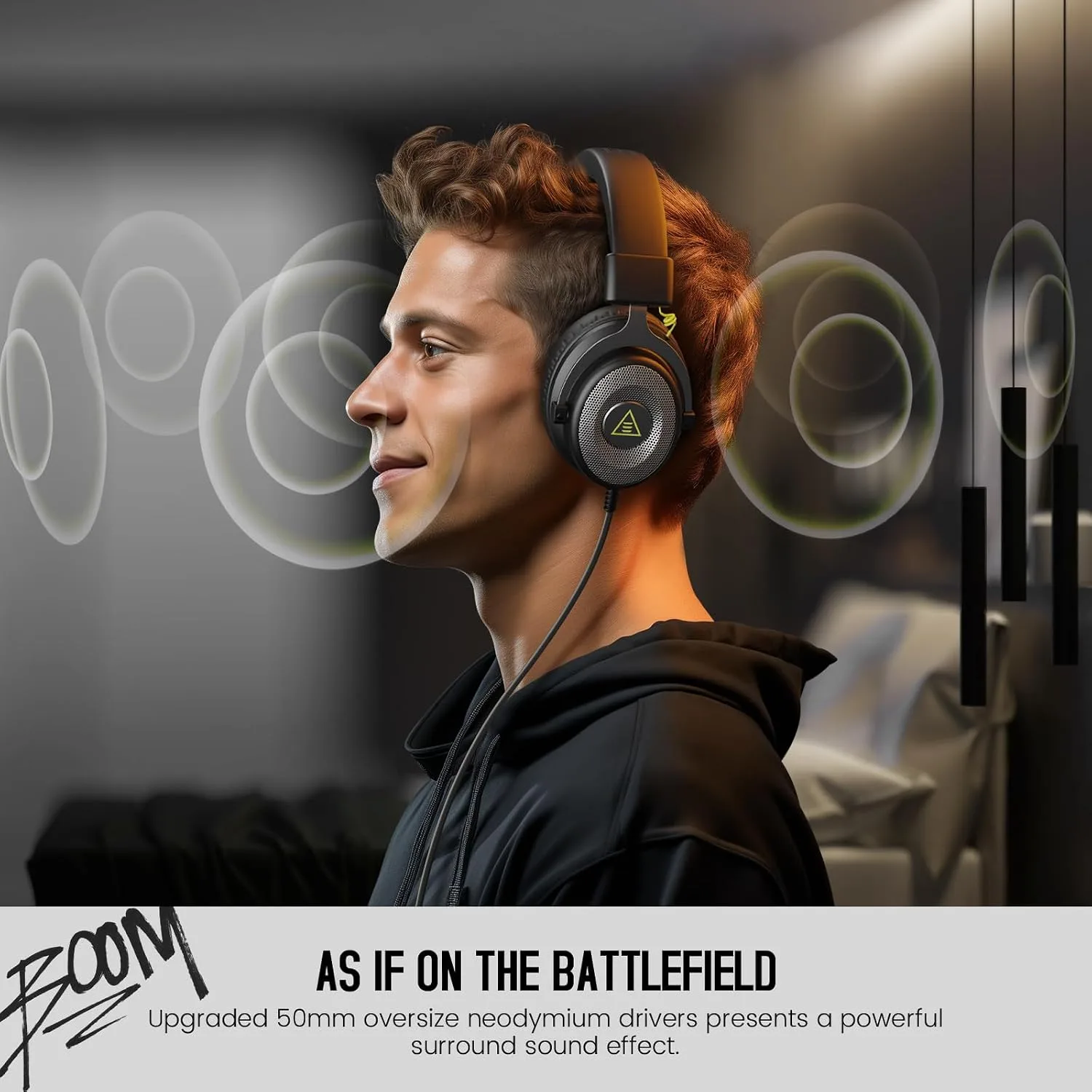 EKSA E900 Gaming Headset with Mic Stereo Headphones for Xbox,PC,PS5