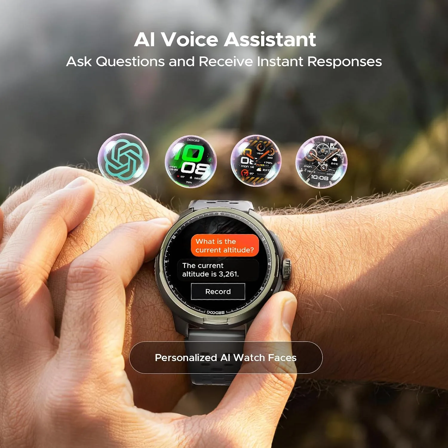 ANYMOVING M1 Smart Watches,Dual-Band GPS & 170+ Sports Modes