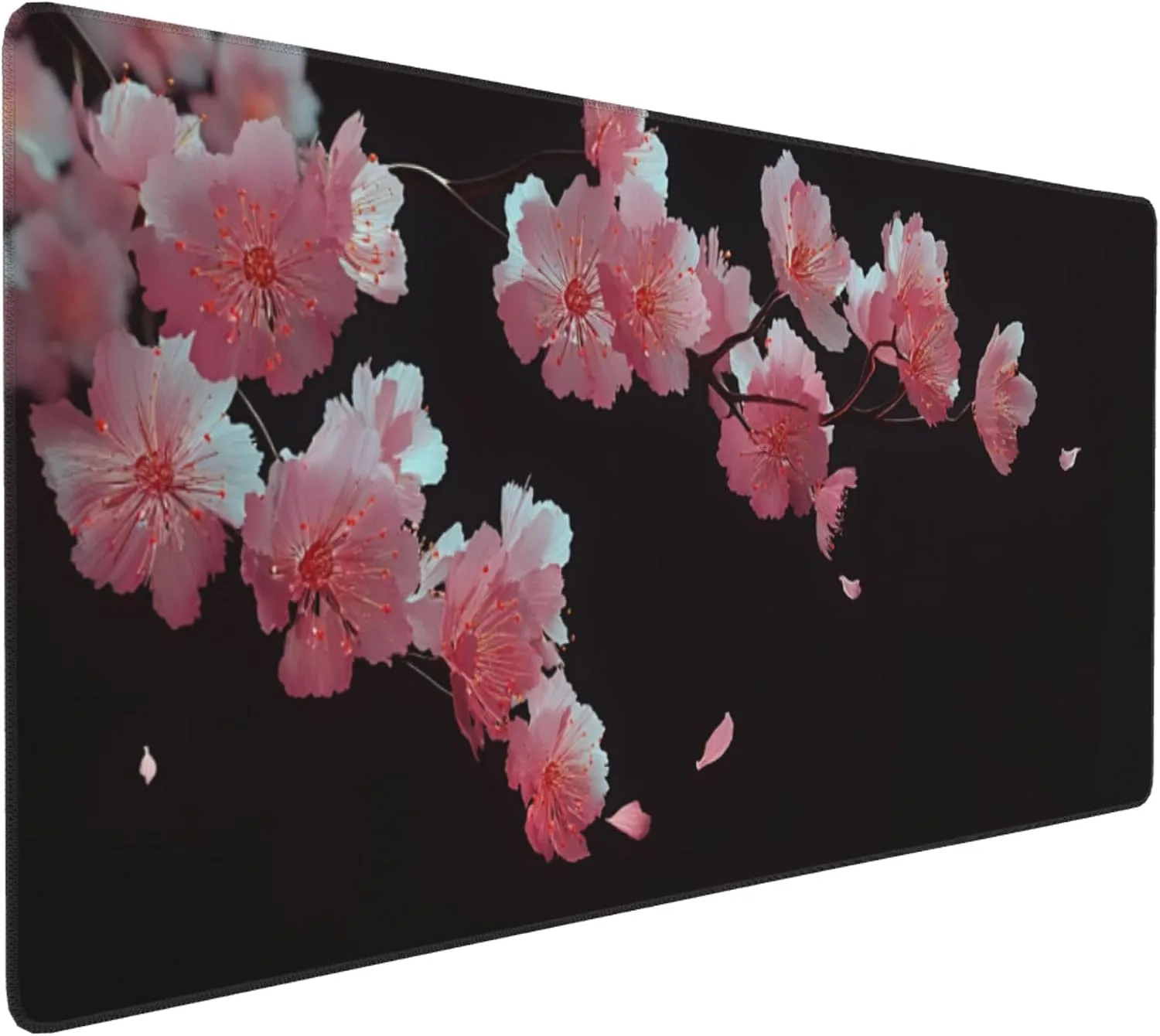 Cherry Blossom Extended Gaming Mouse Pad, Non-Slip Rubber Base, Washable, Oversized Desk Mat, 35.4" x 15.7" Inches