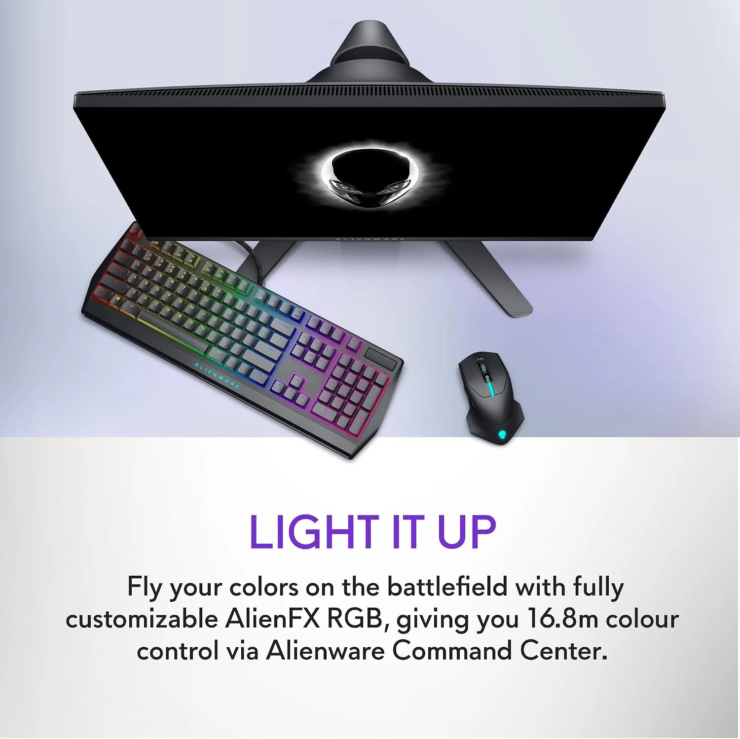 Alienware Wireless Gaming Mouse AW610M, 16000 DPI, 400 IPS, 7 Buttons