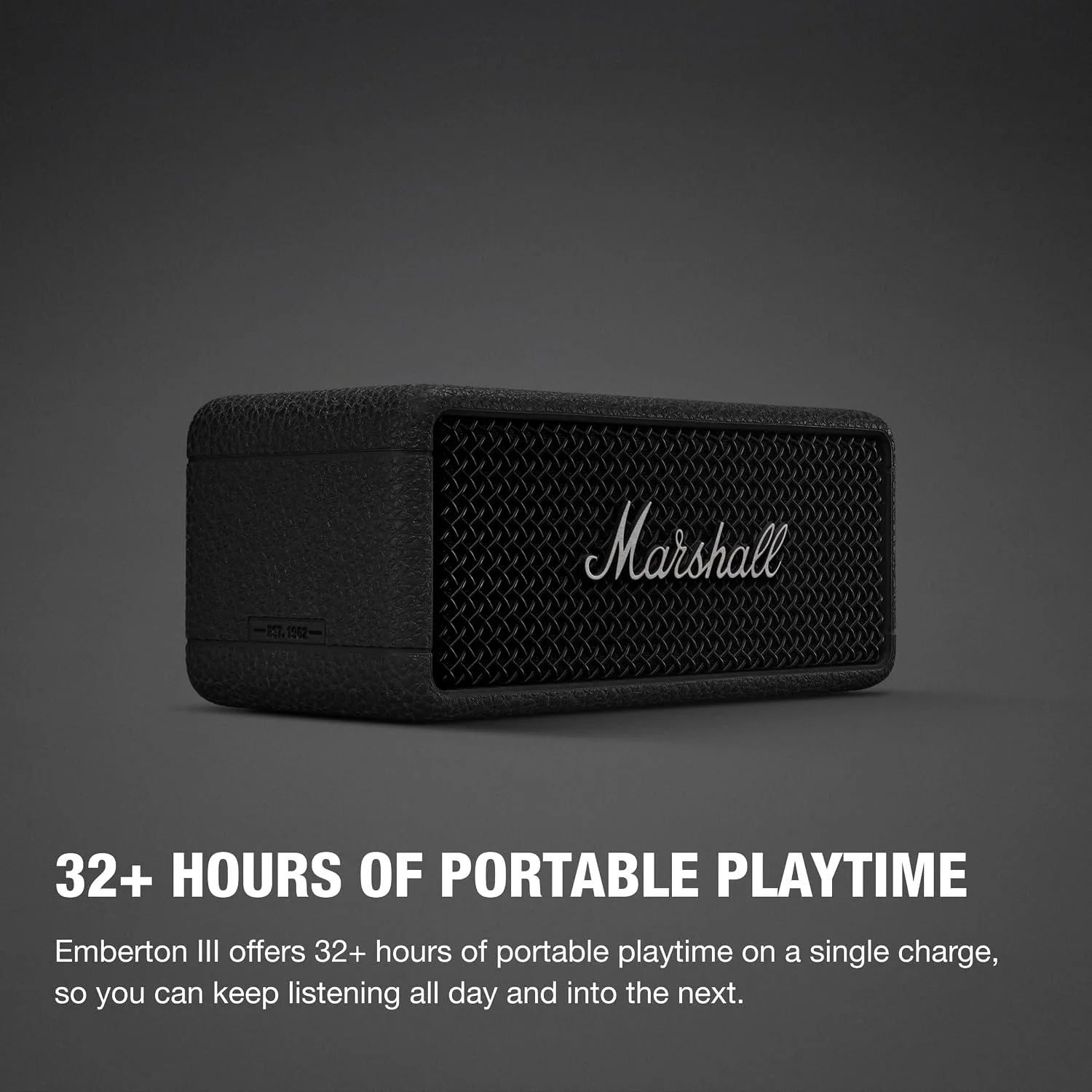 Marshall Emberton III Portable Bluetooth Waterproof Speaker - Black/Silver