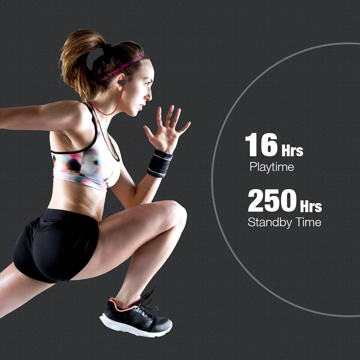 Boean Bluetooth Headphones, Wireless Running Headphones for Workout