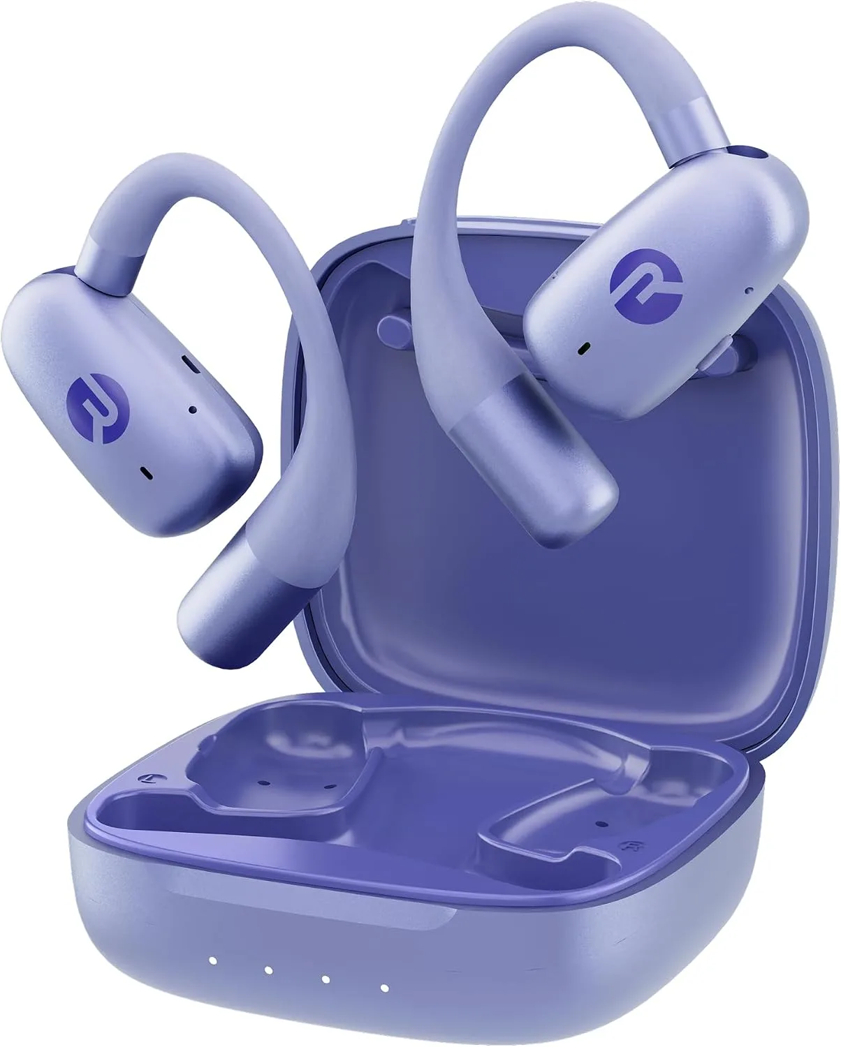 Raycon Everyday Open Ear Earbuds, Dual Mic, 40H, Purple