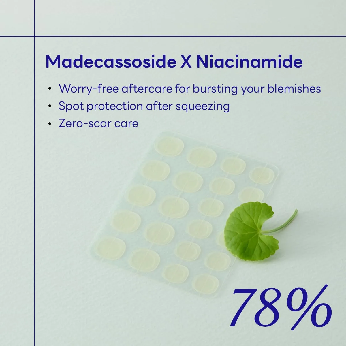 MEDIHEAL Derma Clear Blemish Spot Patches, Madecassoside (44 Count)