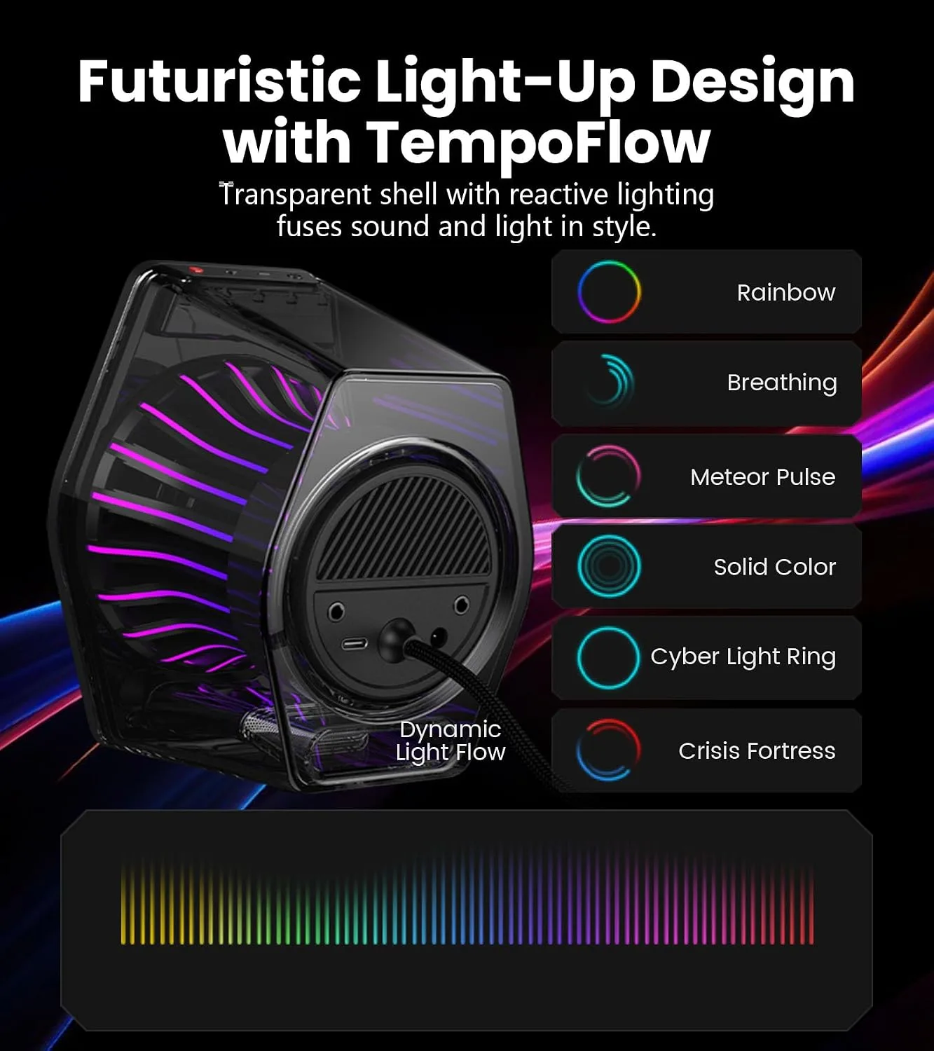 Edifier G2000 Pro 2.0 RGB Gaming Speakers with 64W Peak Power, Black