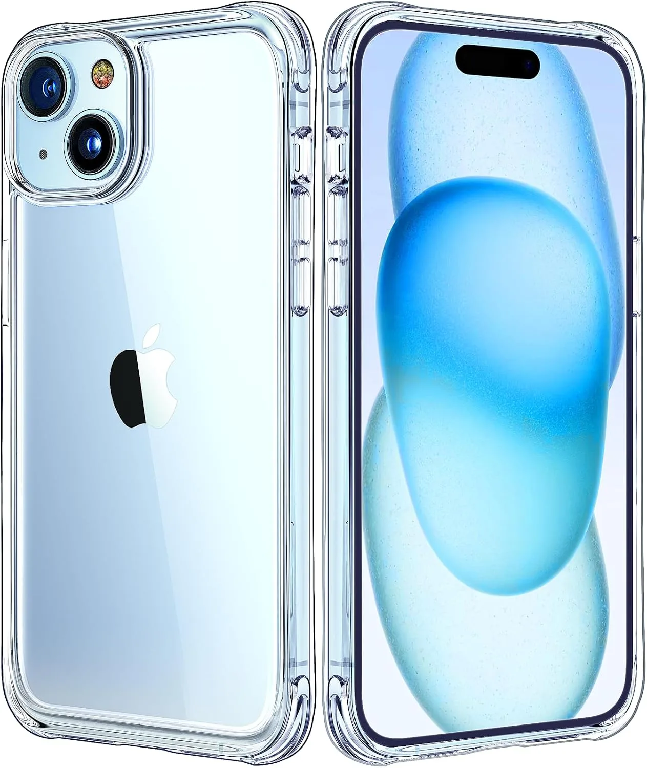 Mkeke for iPhone 11 Case Clear [Not-Yellowing] [Military-Grade Drop Protection] Shockproof Protective Phone Bumper Clear 6.1 inch