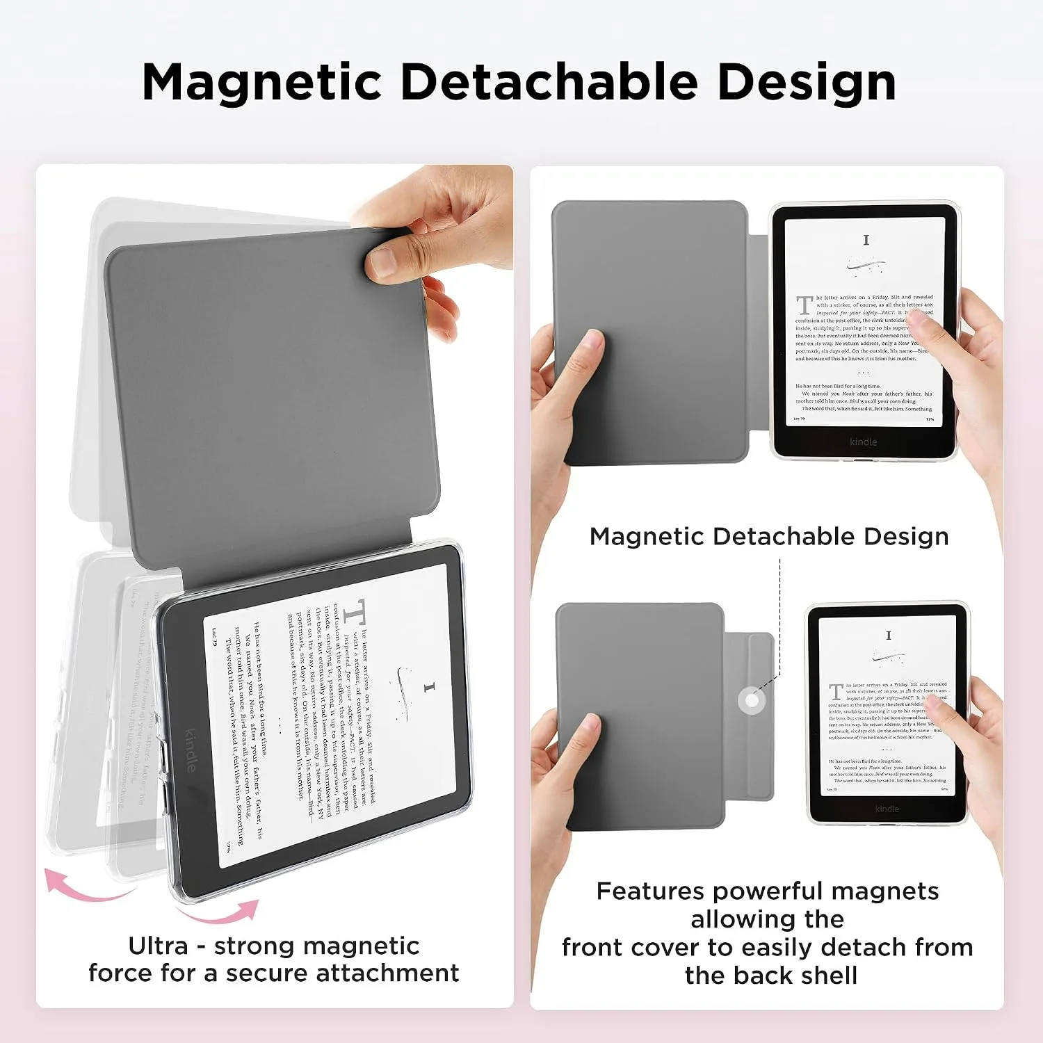 SESENSE Magnetic Case for 7'' Kindle Paperwhite 12th Gen 2024 & Colorsoft