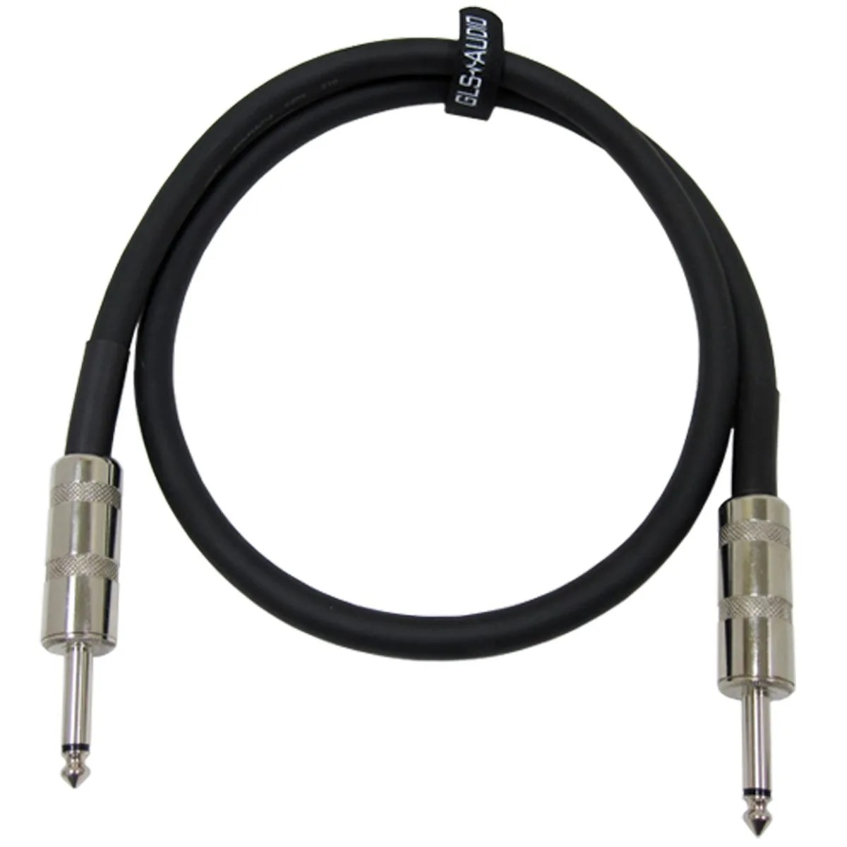 GLS Audio Speaker Cable - 12AWG Speaker Wire, 1/4 in TS Connector, 25 Ft