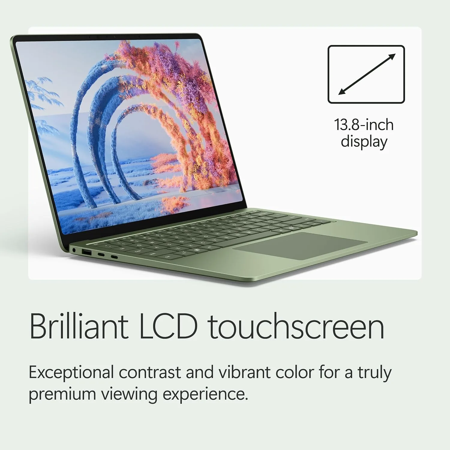 Microsoft Surface Laptop (2026), 13.8-inch Premium Performance Laptop, Snapdragon X2 Elite Processor, Touchscreen Display, 16GB RAM, 1TB SSD Storage, Windows 11 Copilot+ PC Built for AI, Jade