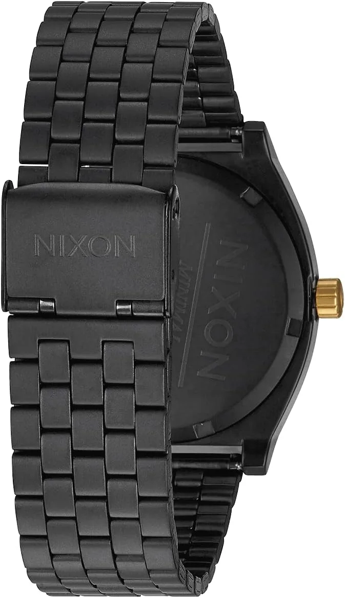 NIXON Time Teller A045 - 100m Water Resistant Men's Analog Fashion Watch (37mm Watch Face, 19.5mm-18mm Stainless Steel Band)