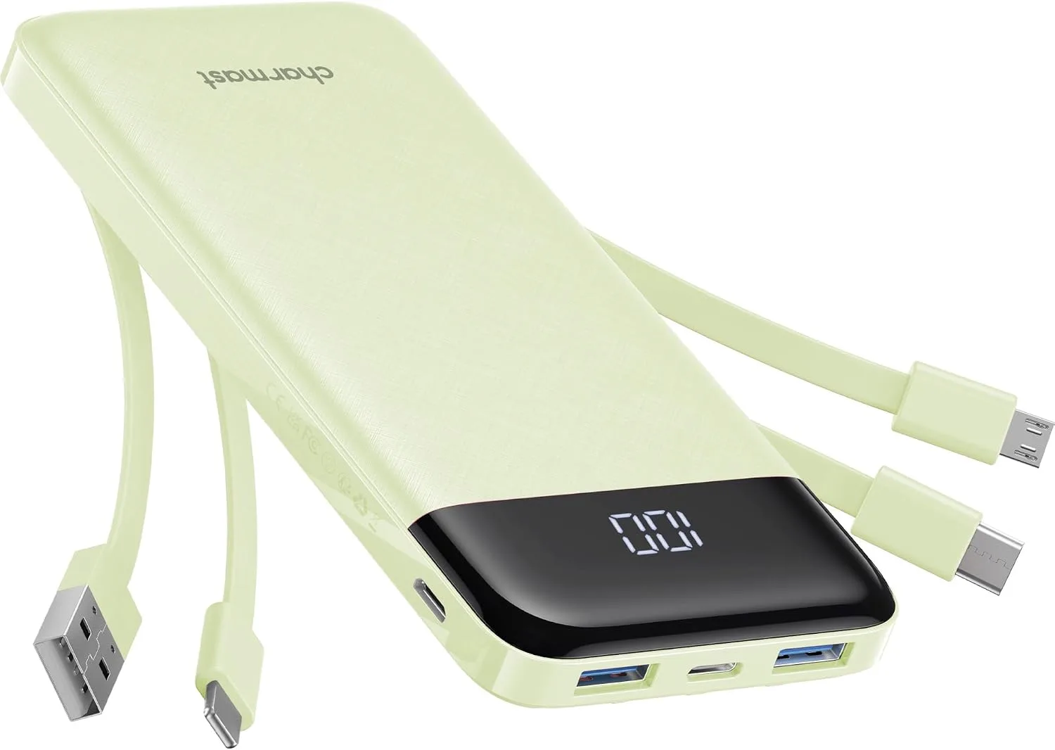 charmast Portable Charger with Built-in Cables X 4, Portable Phone Charger
