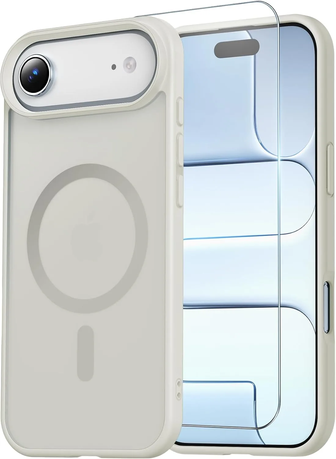 Temdan for iPhone AIR Case with Screen Protector Antique White