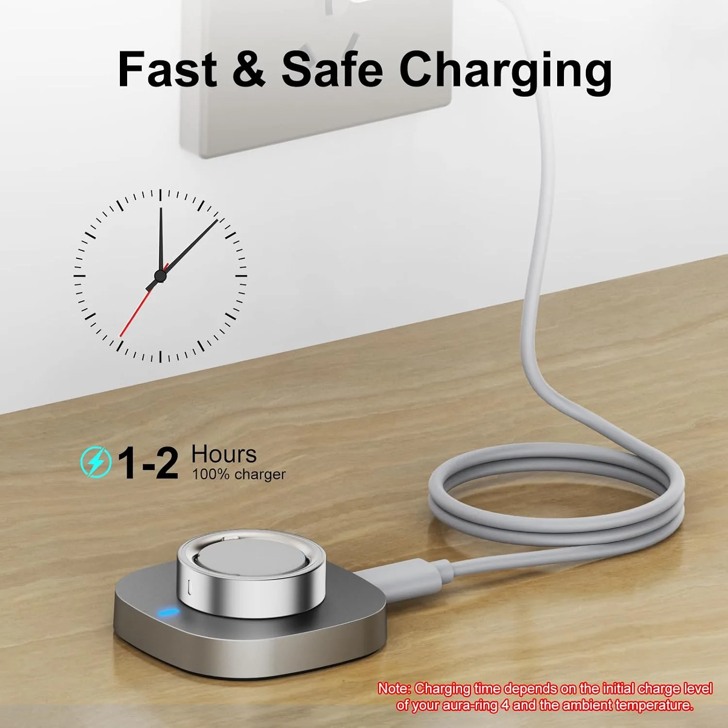 Charger Compatible with Aura-Ring Gen 4 Size 14