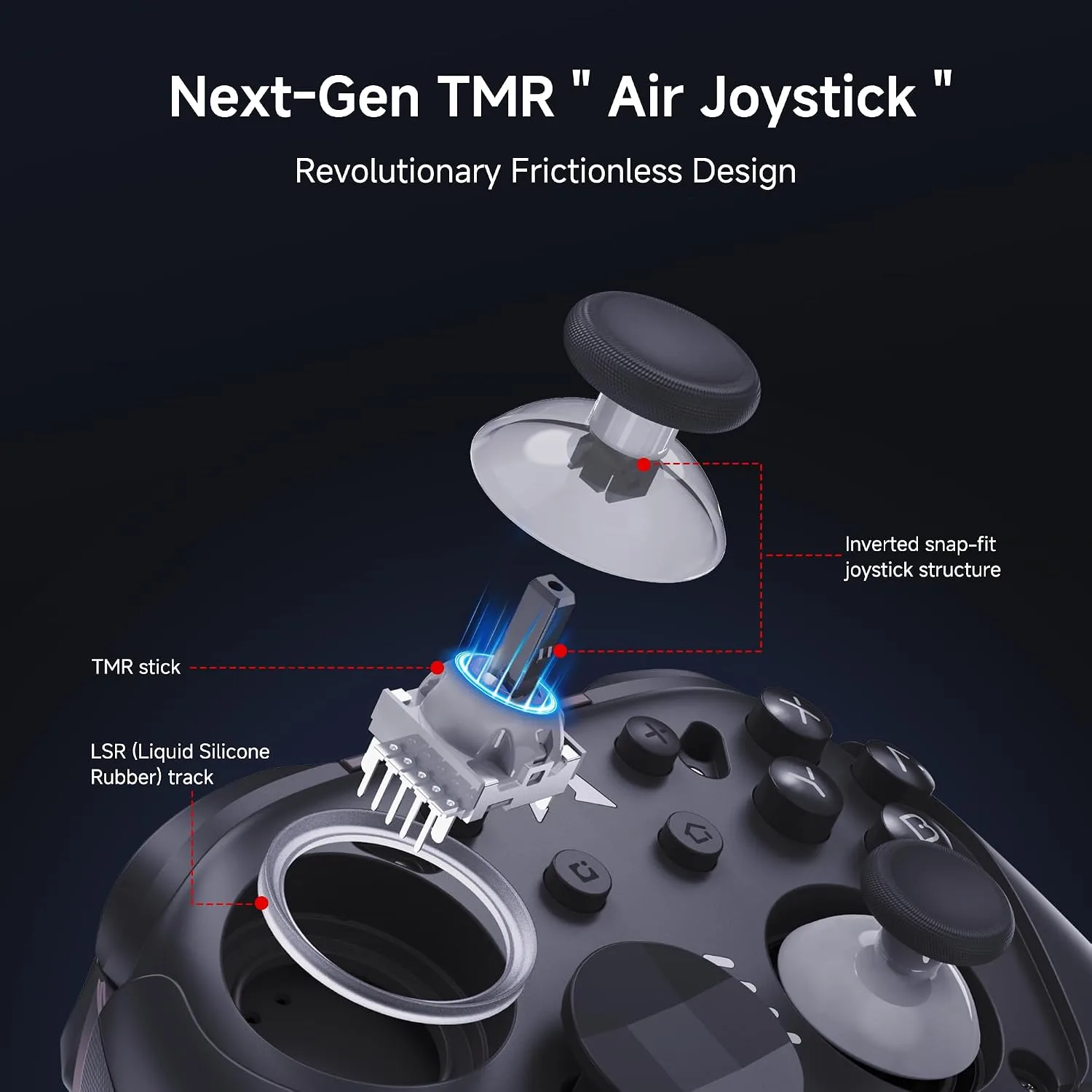 MOBAPAD Chitu2 HD Wireless Pro Controller for Nintendo Switch 2/1 Lite/OLED, Gamepad with TMR Glide Joysticks [ZERO Drift], HD Rumble, NFC, Mechanical Buttons, Turbo, Programming, 6 Axis Gyro