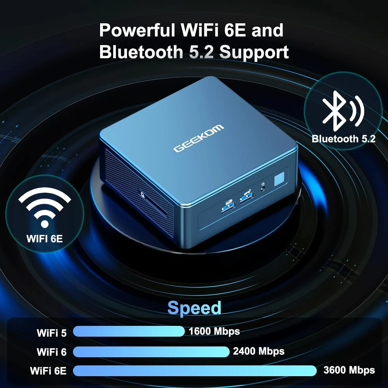 GEEKOM IT13 Max AI Mini PC, Intel Ultra 9 185H, 24GB LPDDR5 1TB M.2 SSD