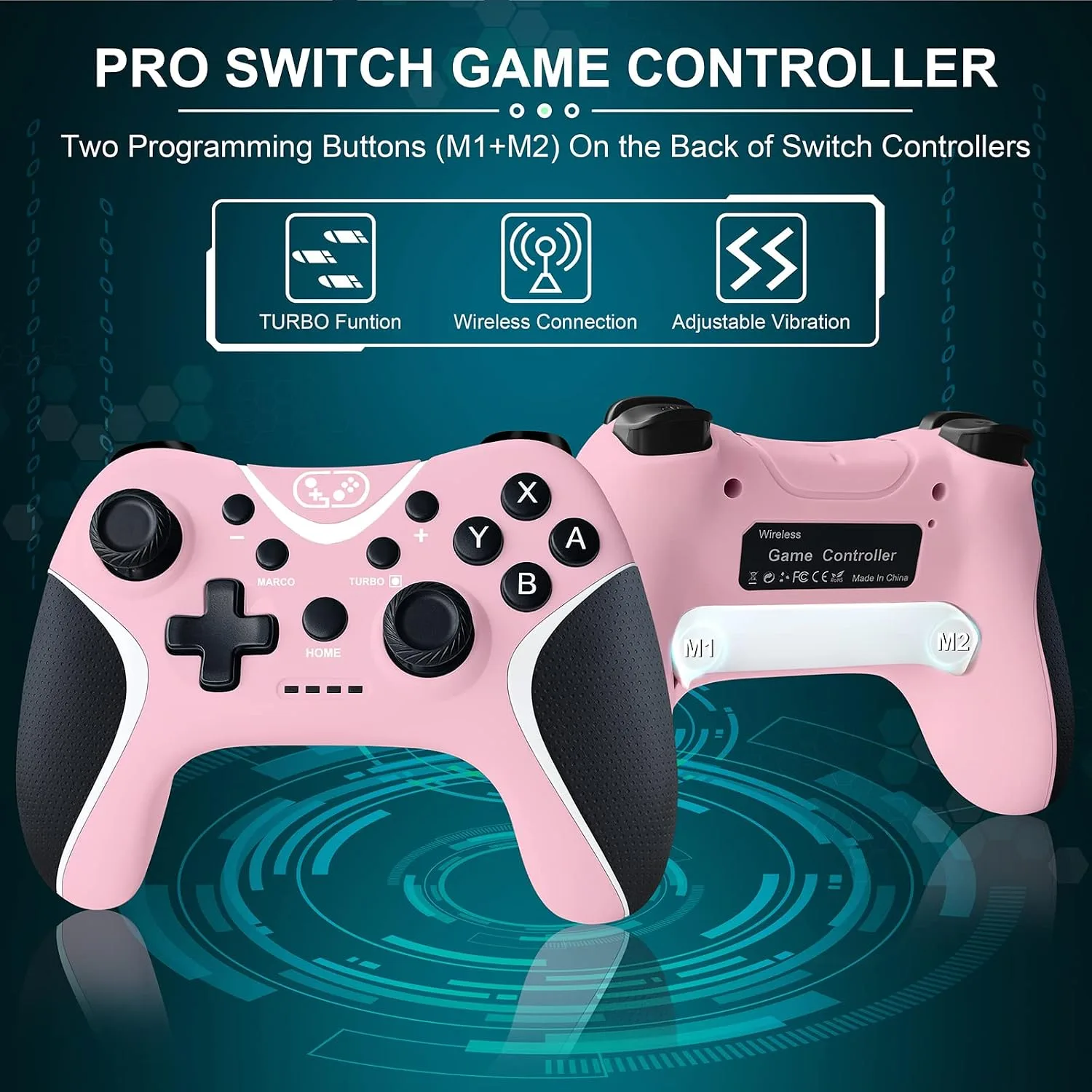 Wireless Switch Pro Controller Compatible with Nintendo Switch/Lite/OLED