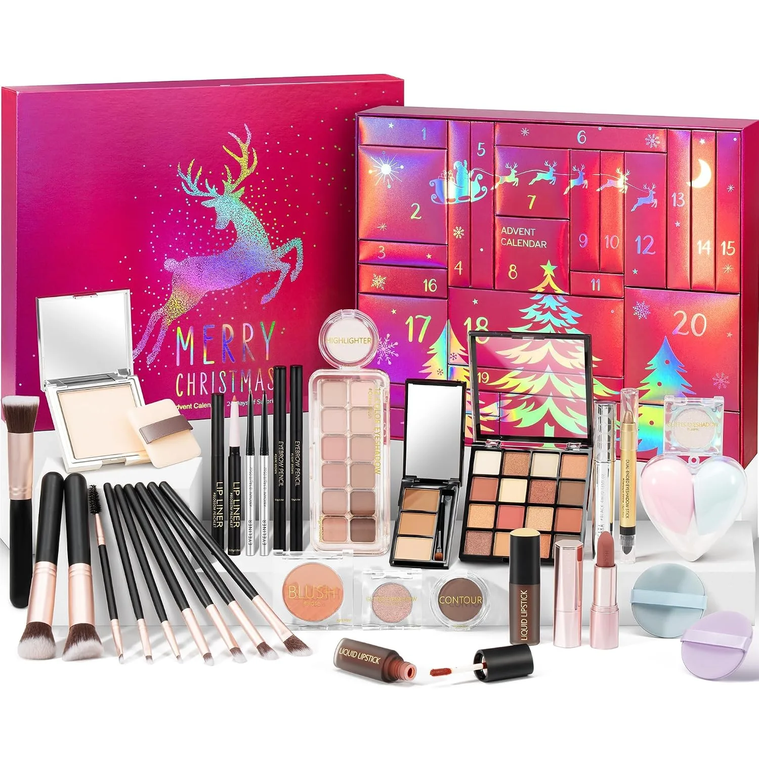 Qinline Makeup Beauty Advent Calendar 2026 for Adults Women Teen Girls Christmas
