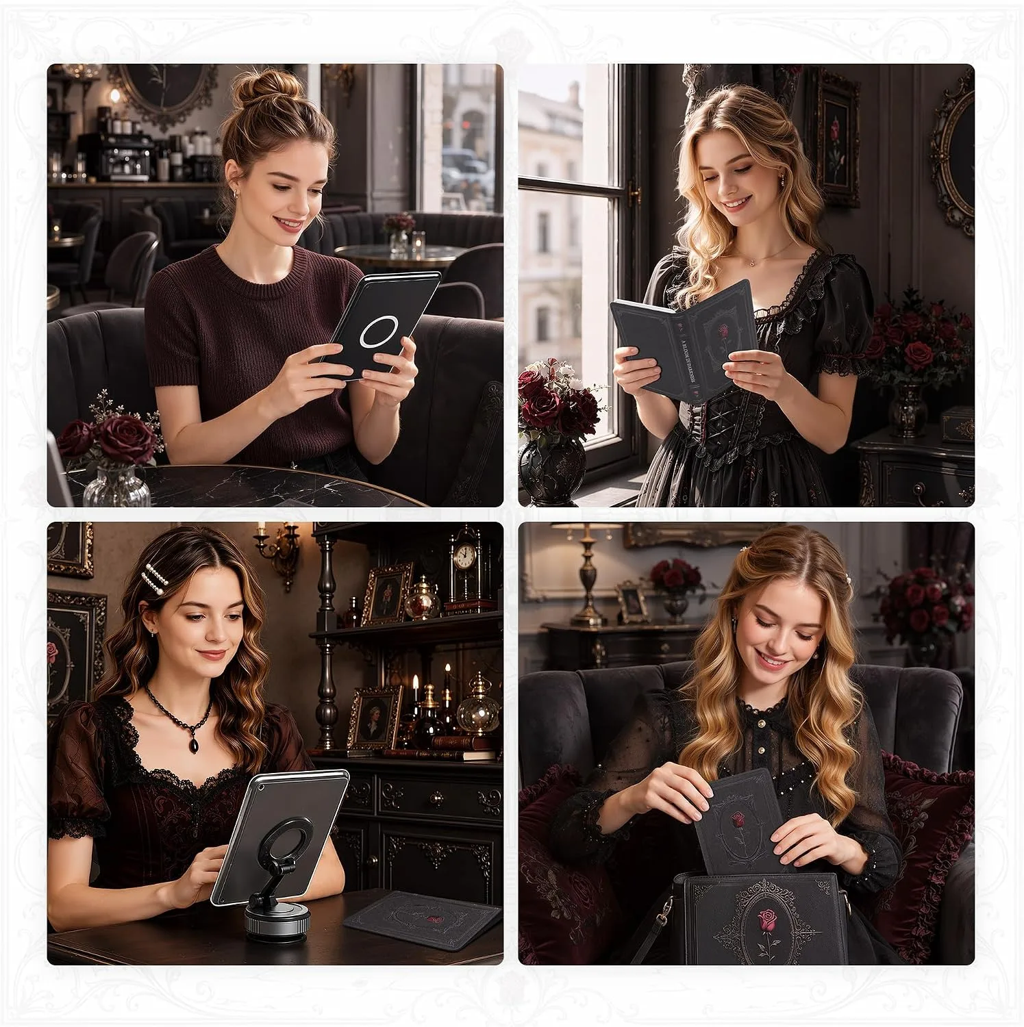 Magnetic Book Cover Case for 7'' Kindle Paperwhite & Colorsoft