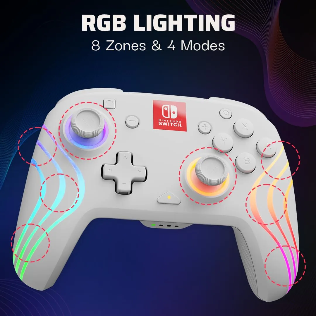 PDP Afterglow Wave Wireless RGB Gaming Controller for Nintendo Switch 2