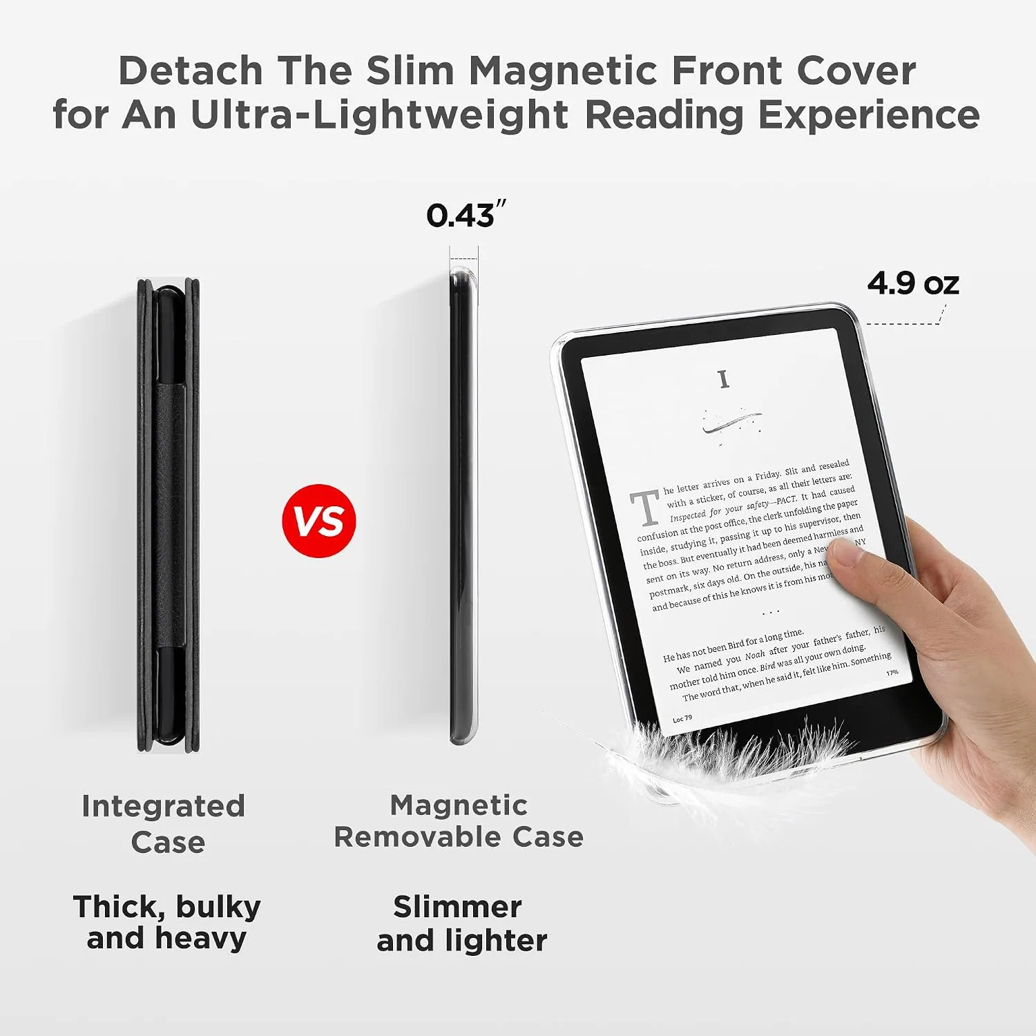 SESENSE Magnetic Case for 7'' Kindle Paperwhite 12th Gen 2024 & Colorsoft