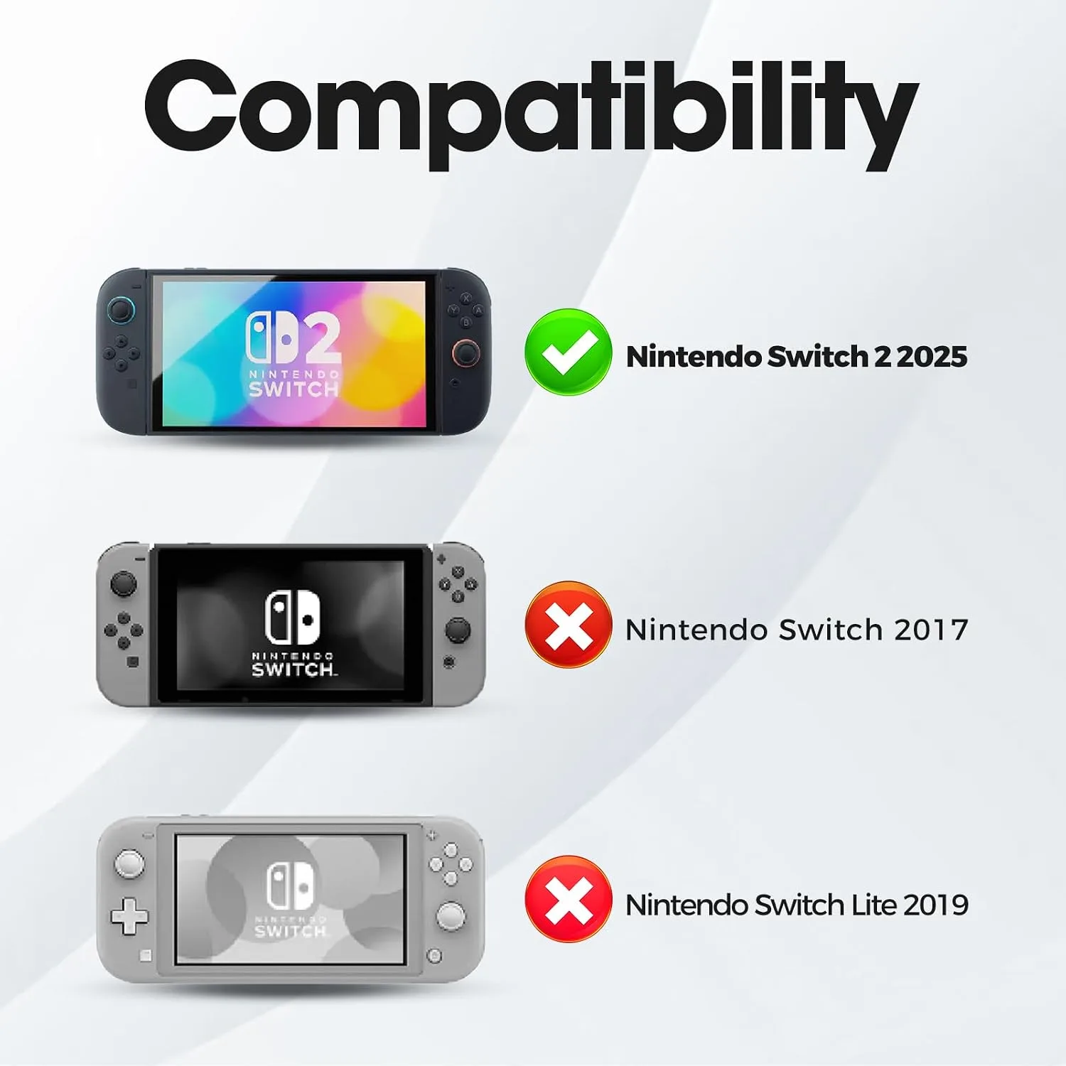 ProCase Large Carrying Case for Nintendo Switch 2, 24 Card Slots - Black