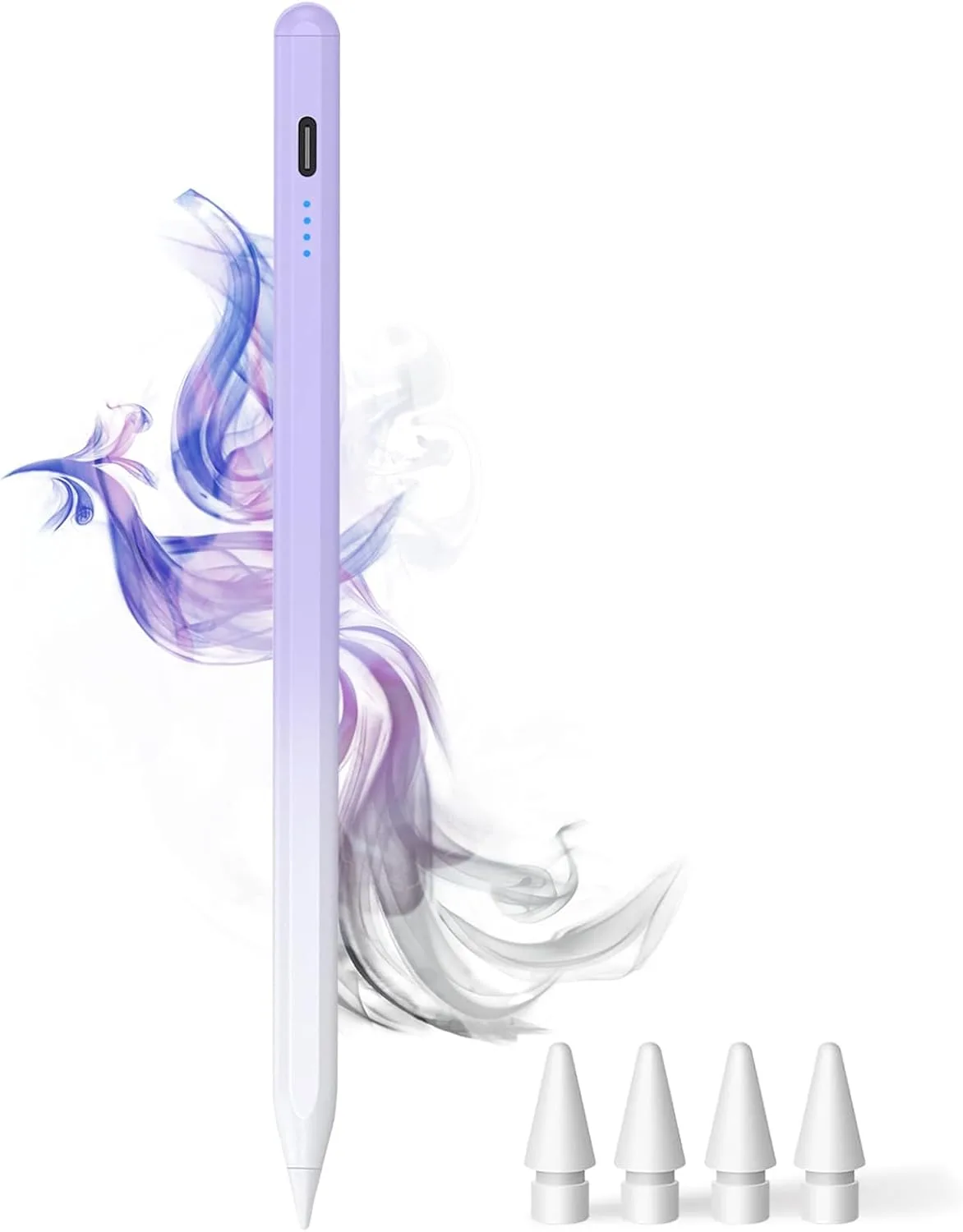 DOGAIN A8 Stylus Pen for iPad 2018-2026, Palm Rejection-Gradient Purple