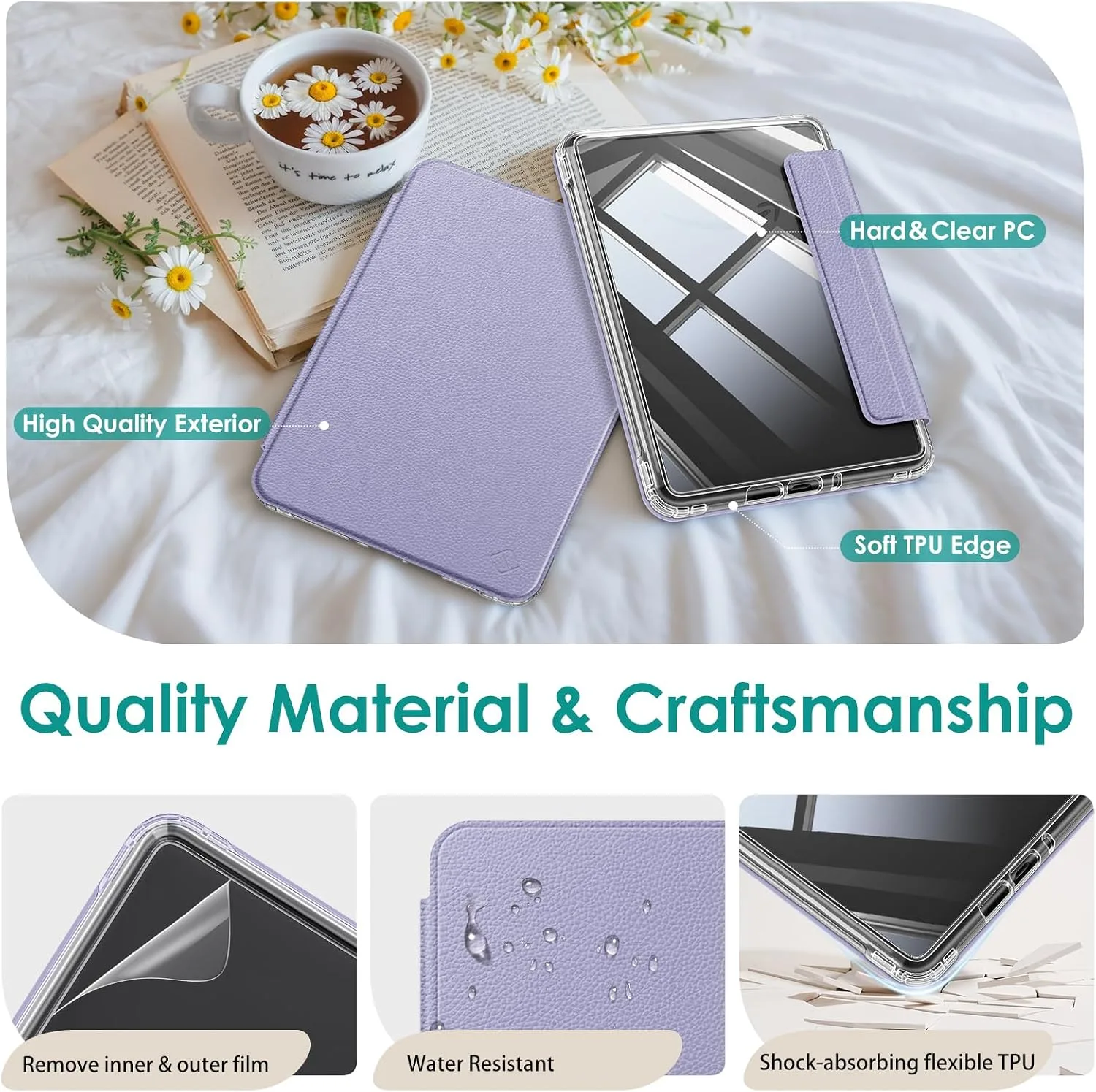 Fintie Detachable Case for Kindle Paperwhite 12th Gen 2024/Kindle Colorsoft