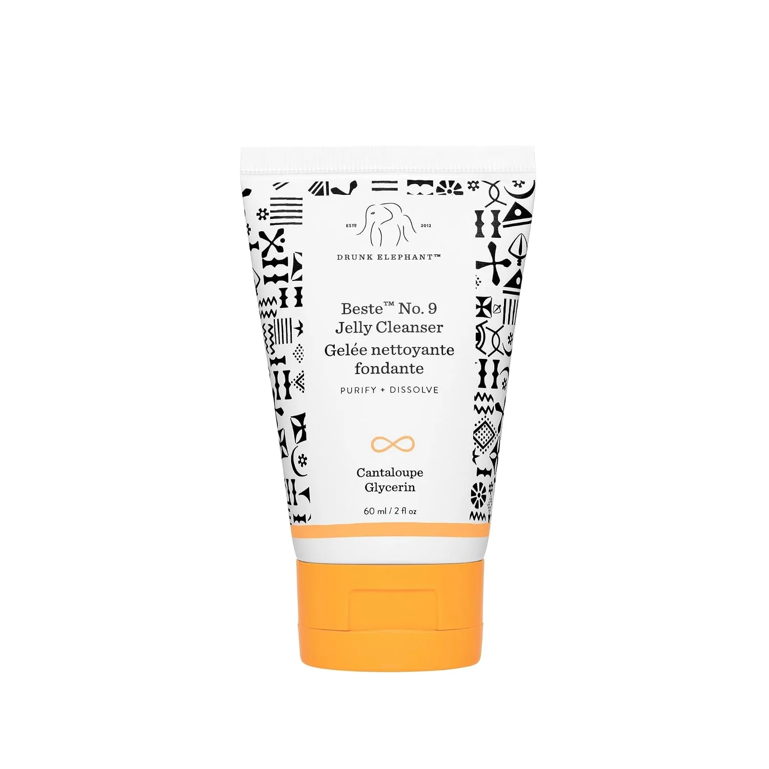 Drunk Elephant Beste No. 9 Jelly Cleanser - Travel-Size Gel Face Wash - Clean Clinical Skincare - Cruelty-Free - Dermatologist-Tested - Free of Essential Oils, Silicones, and Fragrance