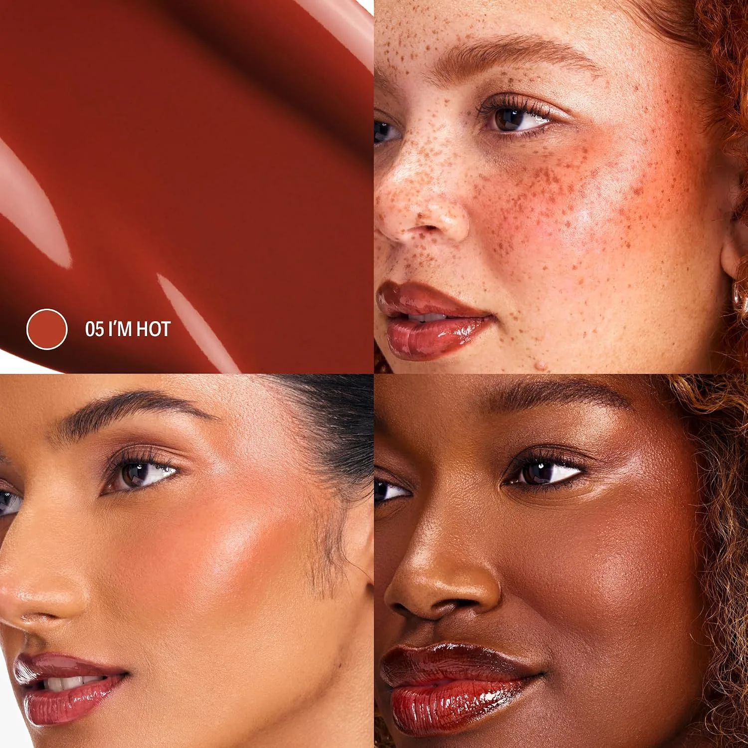 Sacheu Cheek STAY-N Liquid Blush, Dewy Finish, I'm Hot