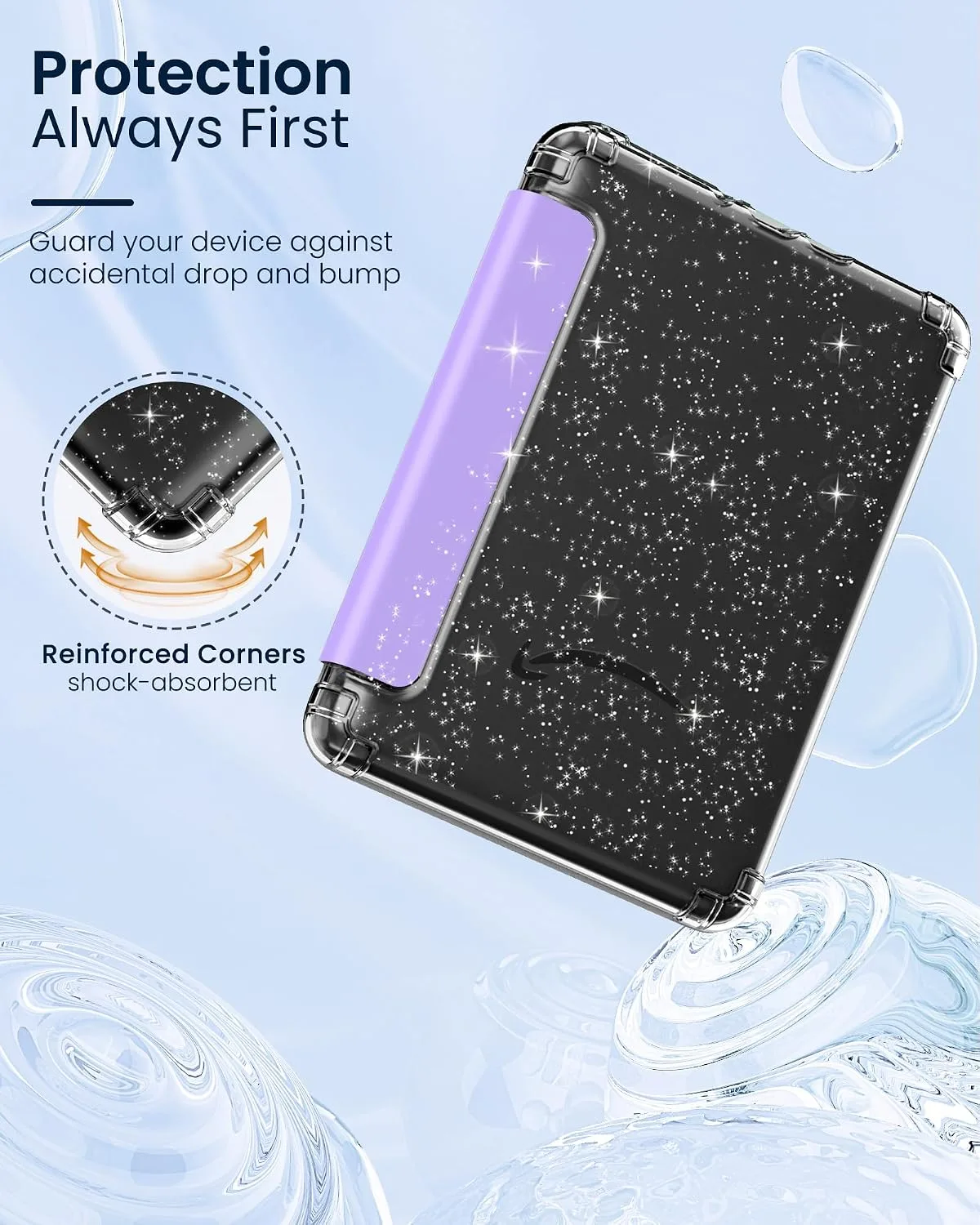 MoKo Case for 7" Kindle Paperwhite 12th Gen & Colorsoft 2024, Lilac