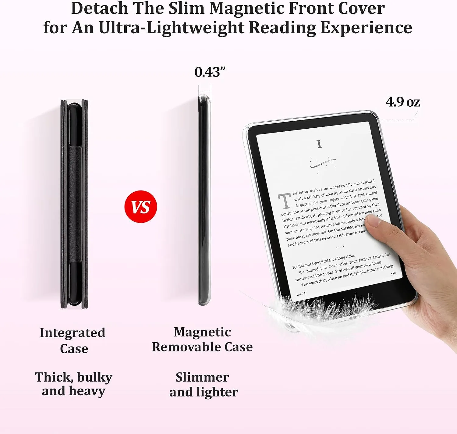 SESENSE Magnetic Case for 7'' Kindle Paperwhite 12th Gen 2024 & Colorsoft