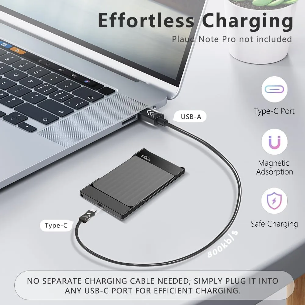 Type-c Magnetic Charger Dock for PLAUD Note/Note Pro