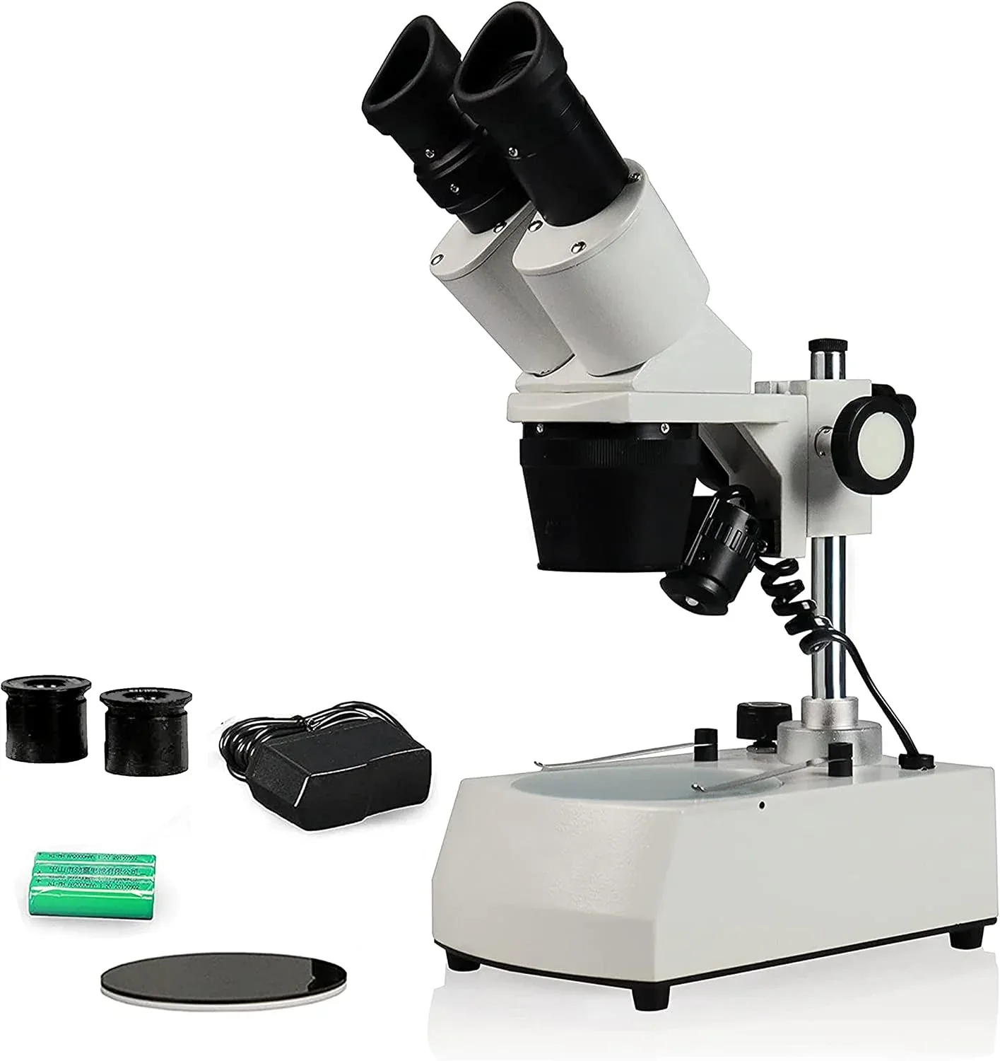 Microscopio estéreo binocular Parco PST-234-10LRC-ES2 con iluminación LED recargable