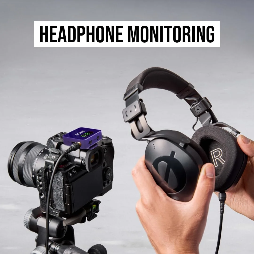 RØDE Wireless GO (Gen 3) Compact Wireless Microphone, 32-Bit Float, Purple