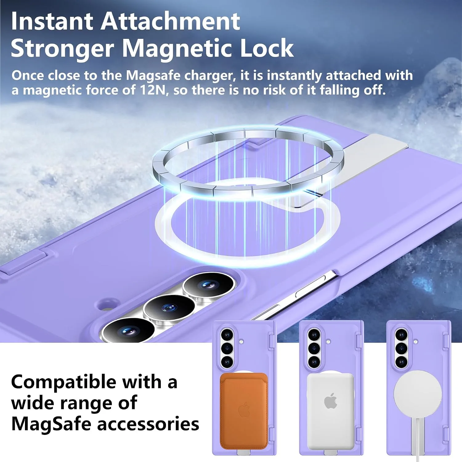 For Samsung Galaxy Z Fold 8 Ultra Case with Kickstand & Screen Protector