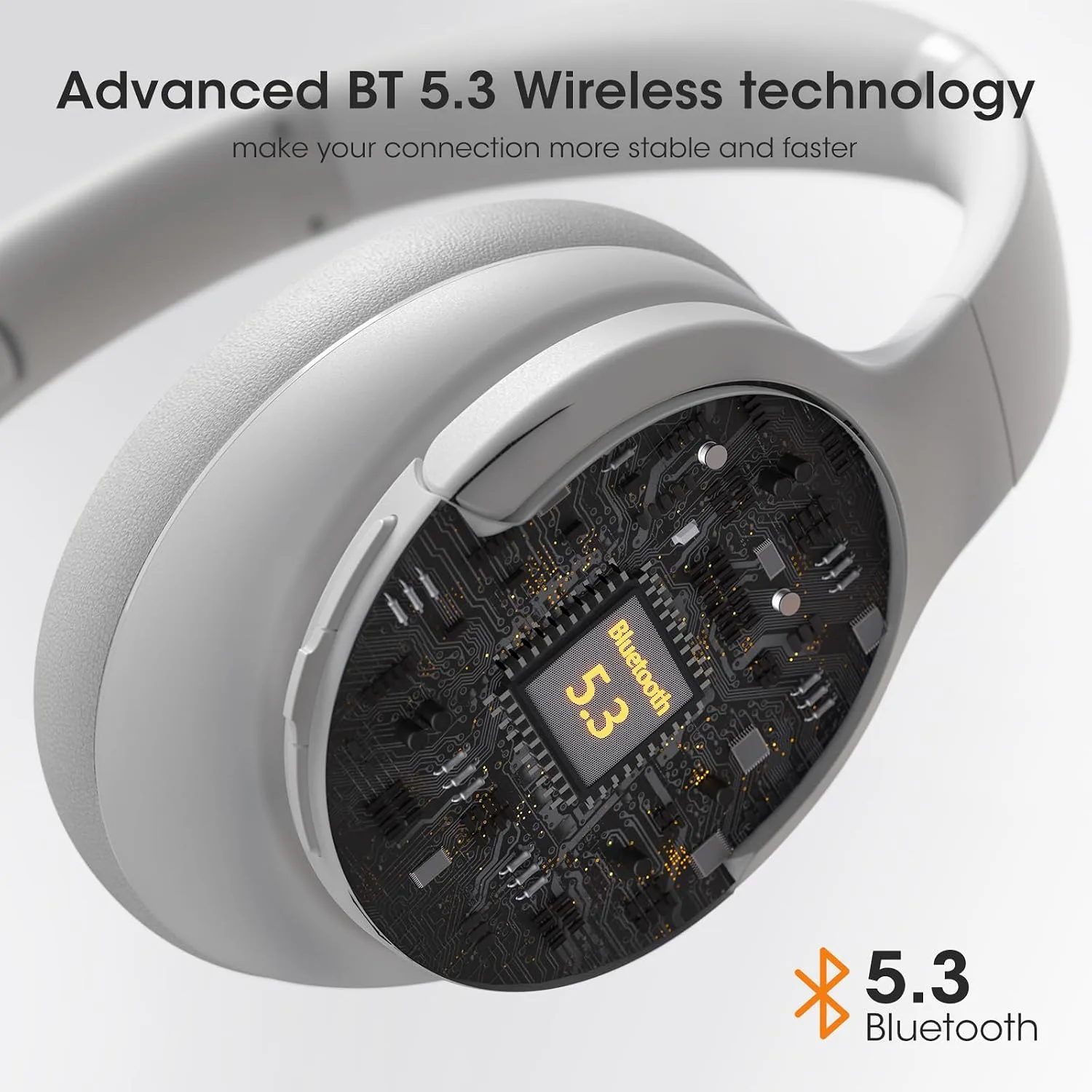 DOQAUS Bluetooth Headphones Over Ear, Headphones Wireless with 90H Playtime