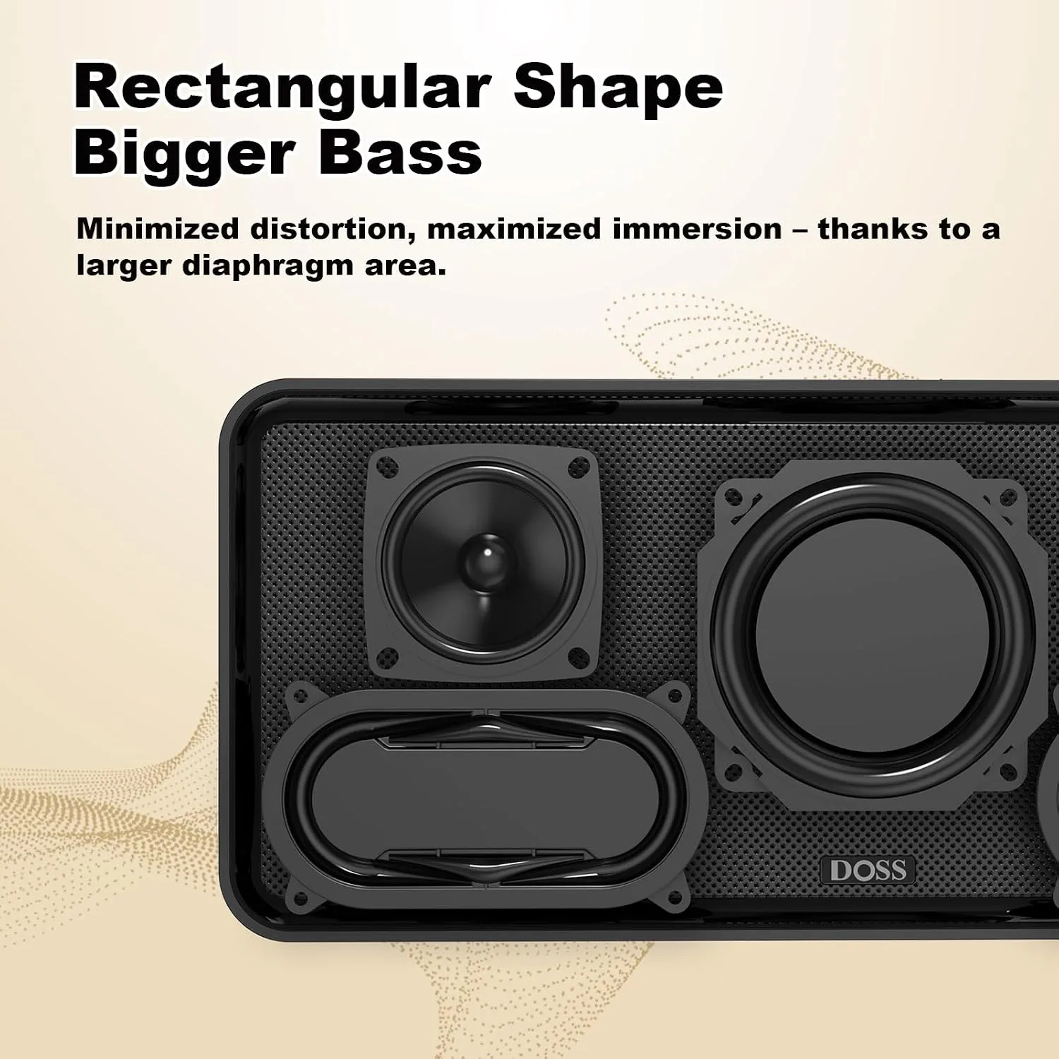 DOSS SoundBox XL 32W Bluetooth Speaker for House 2.1 Channel with Subwoofer