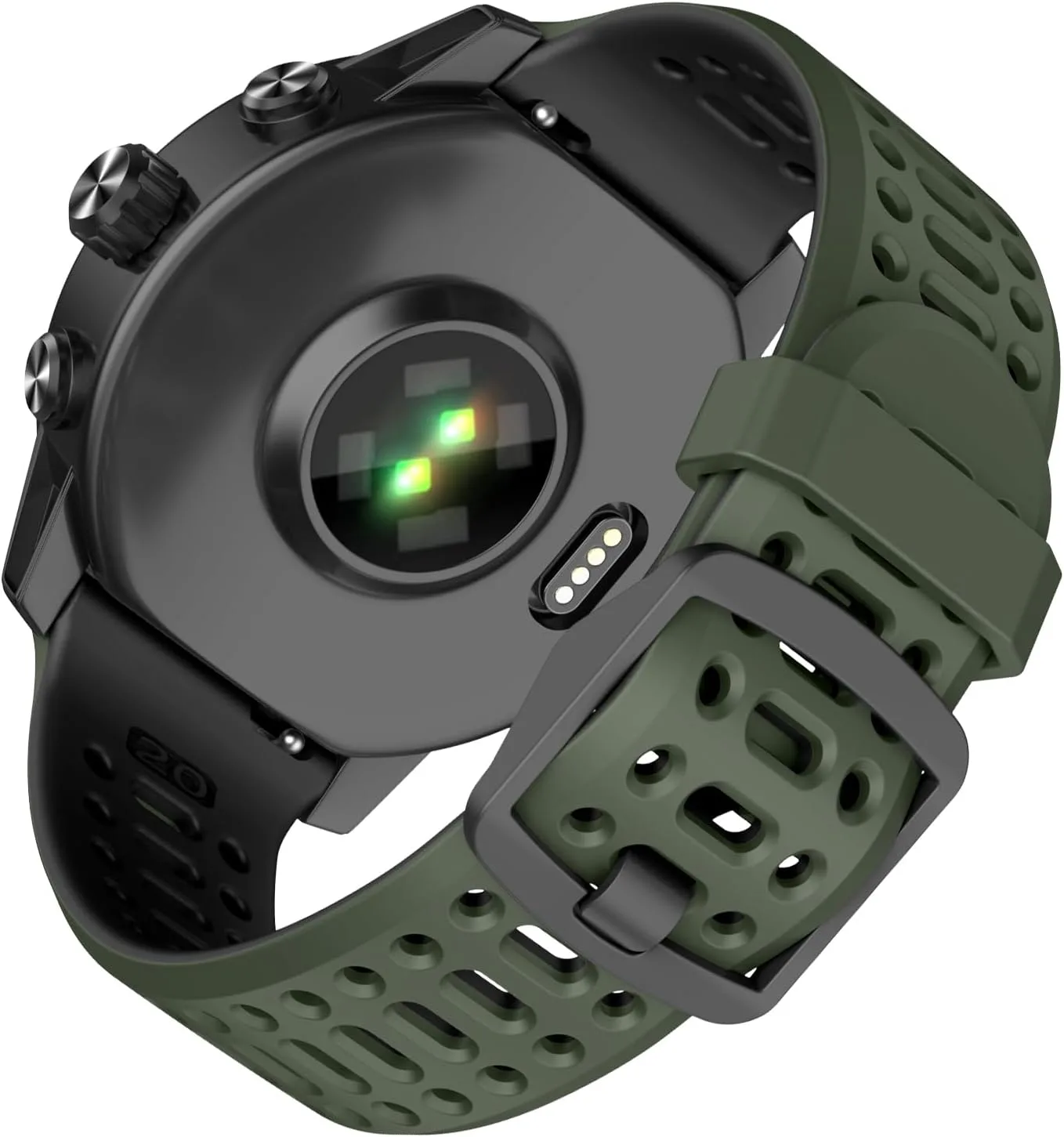 Correa para reloj Mysnbkn compatible con Coros Pace 2/Apex 42mm/Apex 2 20mm silicona deportiva