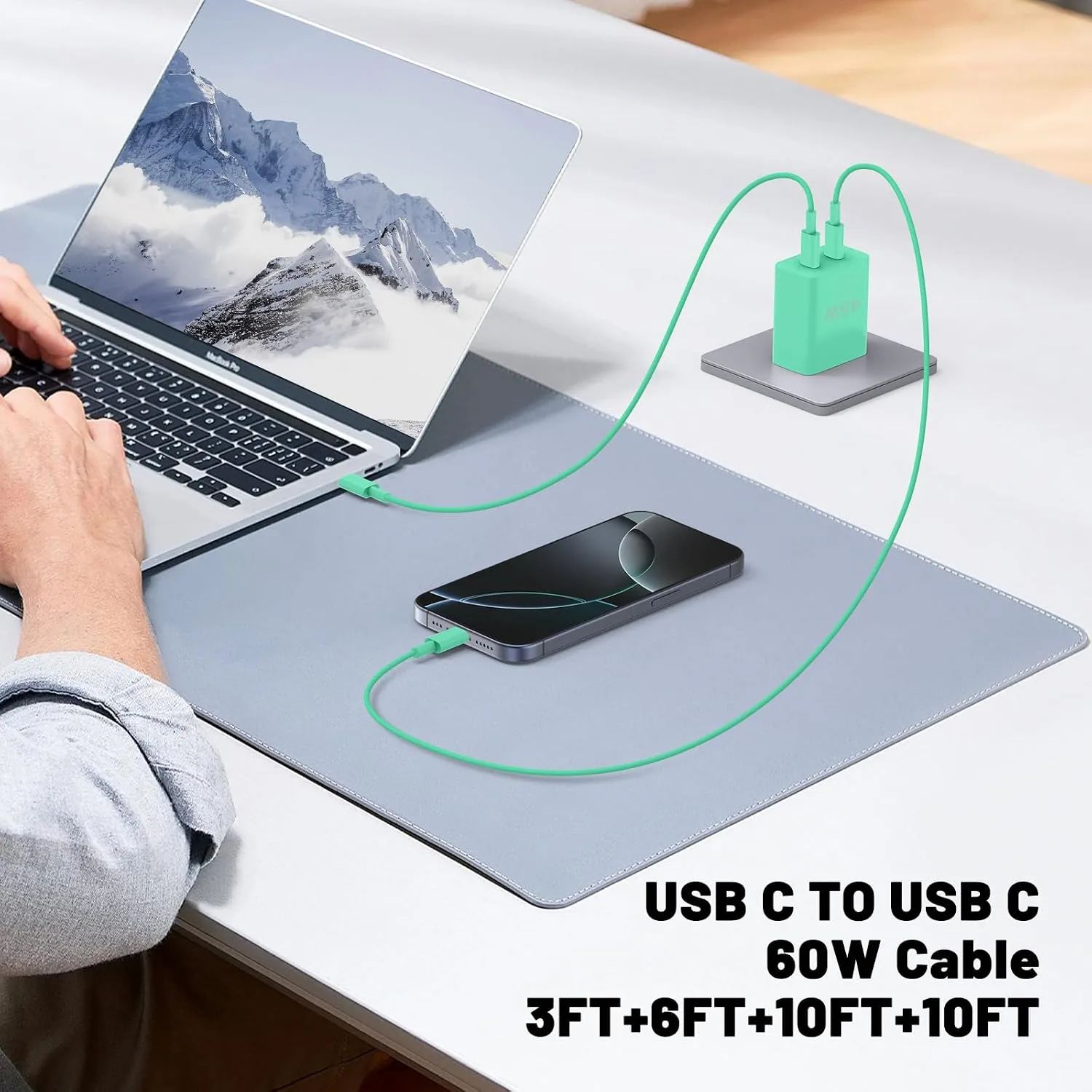 QZIIW iPhone 18 17 16 Pro Max Fast Charger,45W Dual Port USB C Fast Charger
