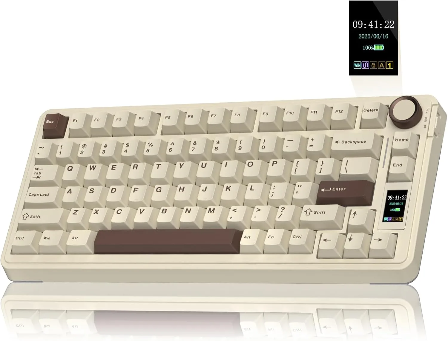 Teclado Gamer Mecánico Inalámbrico Aula S75 Pro 80 Teclas