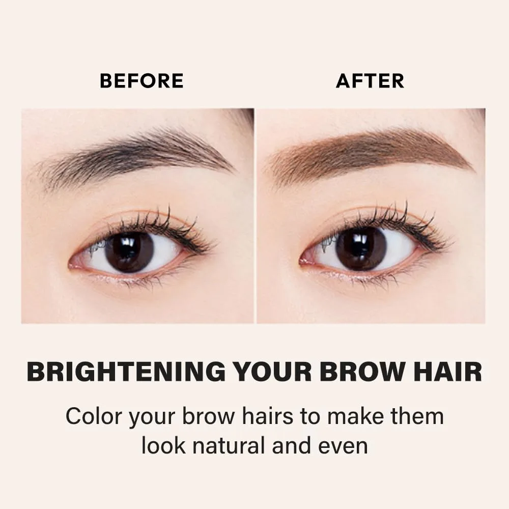 ETUDE Color My Brows Big Size Brow Mascara, Rich Brown, Eyebrow Tint