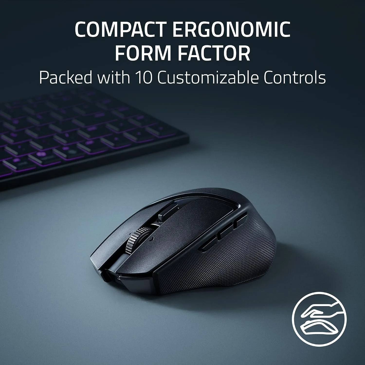 racer gloves usa Razer Basilisk Mobile Portable Ergonomic Wireless Gaming Mouse, Black