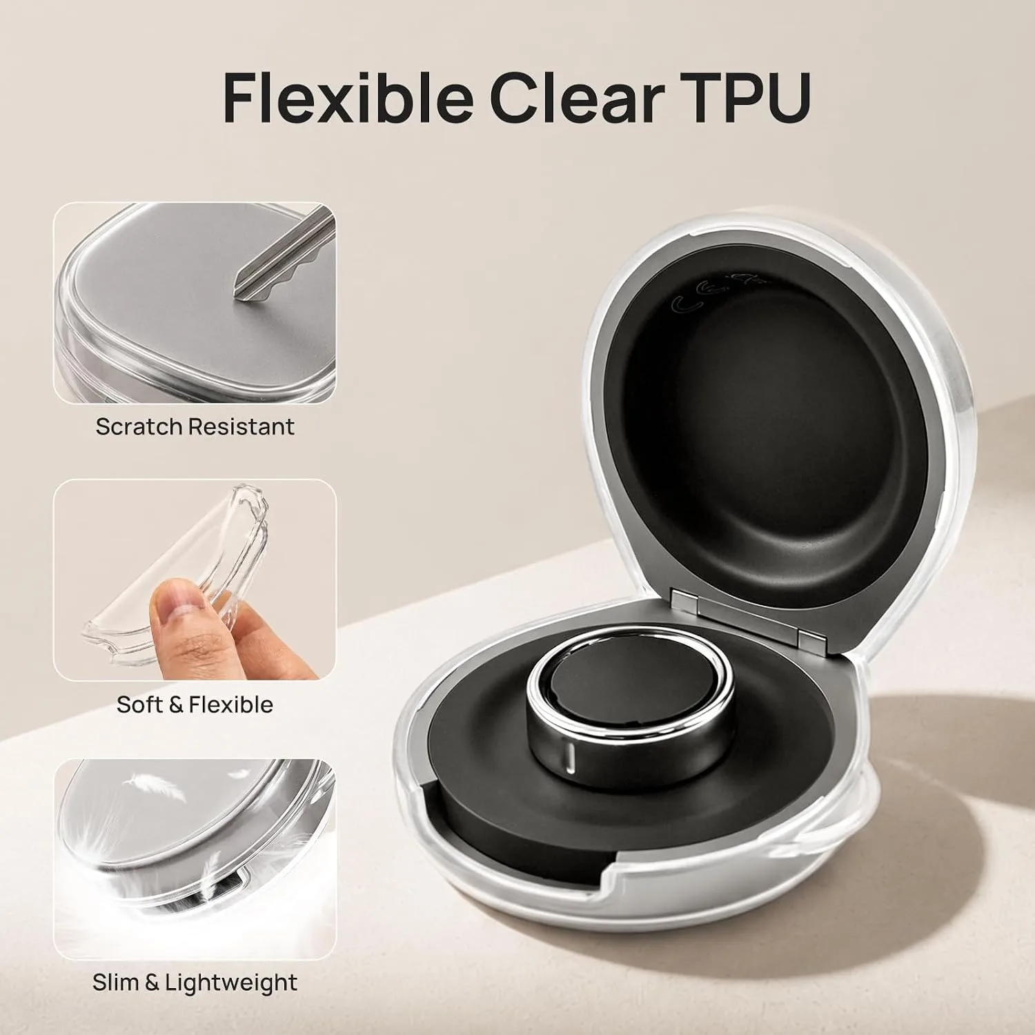 Clear TPU Cover for Oura Ring Gen 5/4 Charger